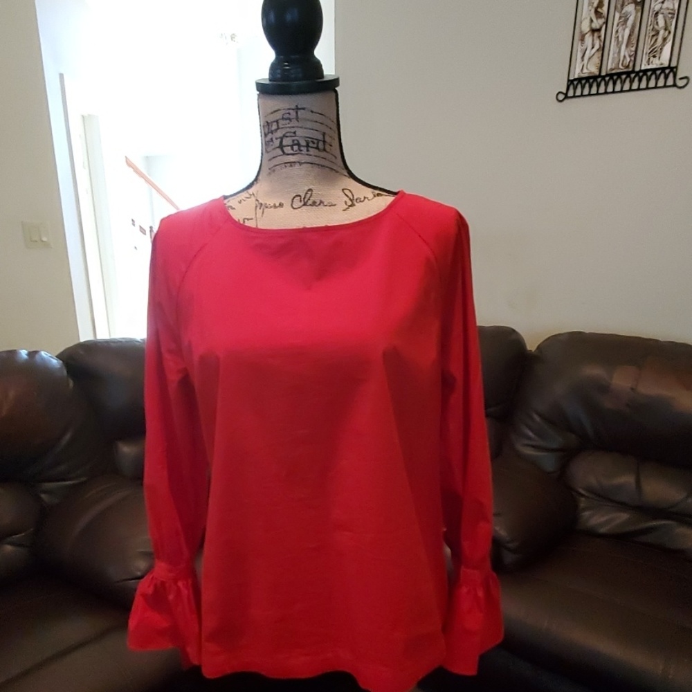 Red blouse
